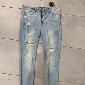 NWT Abercrombie & Fitch Harper low rise ankle jean